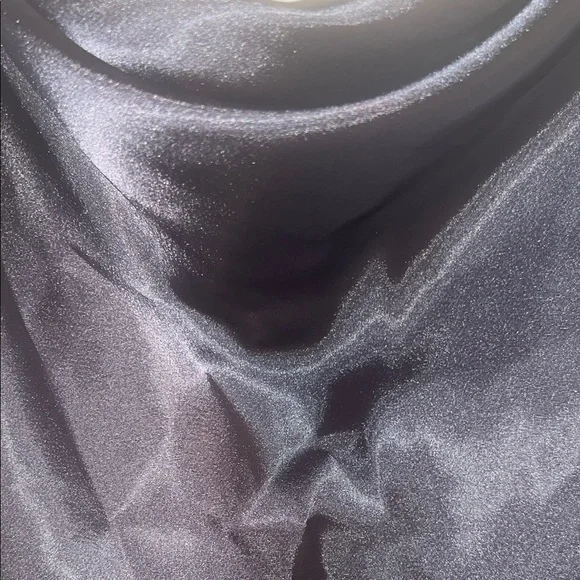 bebe Elegant Gray Satin Slip Dress - Picture 2 of 4